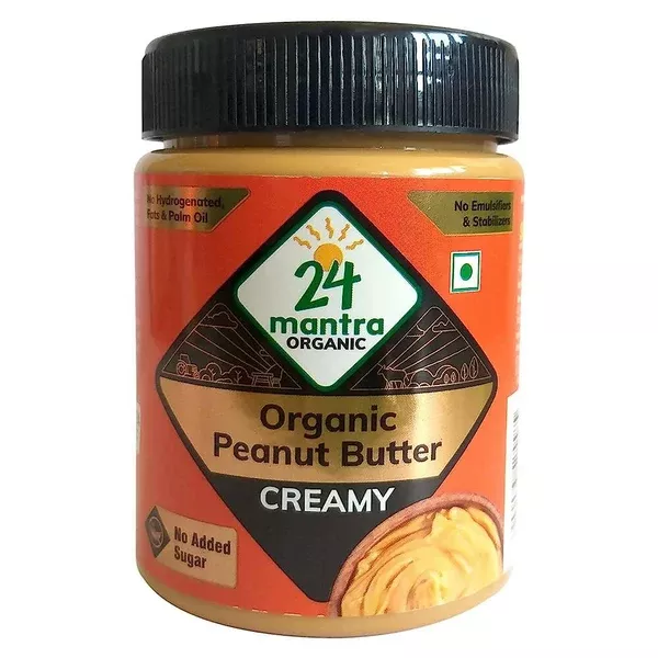 24 Mantra Organic Peanut Butter - 450 gm