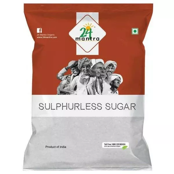 24 Mantra Organic Sulphurless Sugar - 500 gm