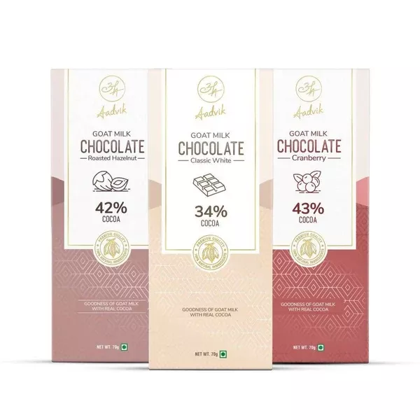 Aadvik Goat Milk Chocolate - Assorted - Combo