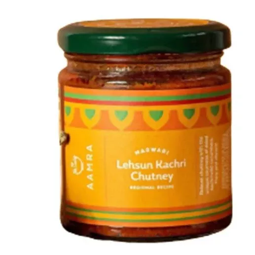 Aamra Marwari Lehsun Kachri Chutney - 185 gm