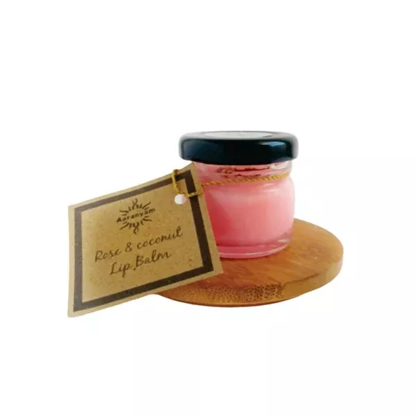 Aaranyam Rose & Coconut Lip Balm - 20 gm