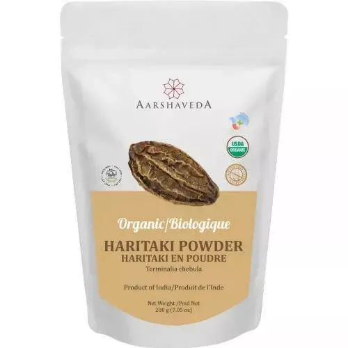 Aarshaveda Organic Haritaki Powder - 200 gm