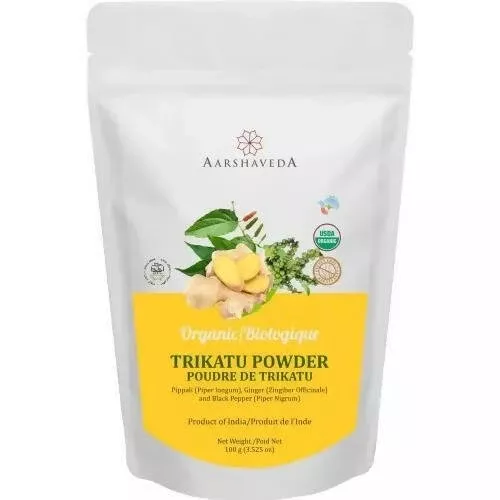 Aarshaveda Organic Trikatu Powder - 100 gm