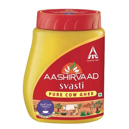 Aashirvaad Svasti Pure Cow Ghee | Premium Desi Ghee with Rich Aroma - 1 L