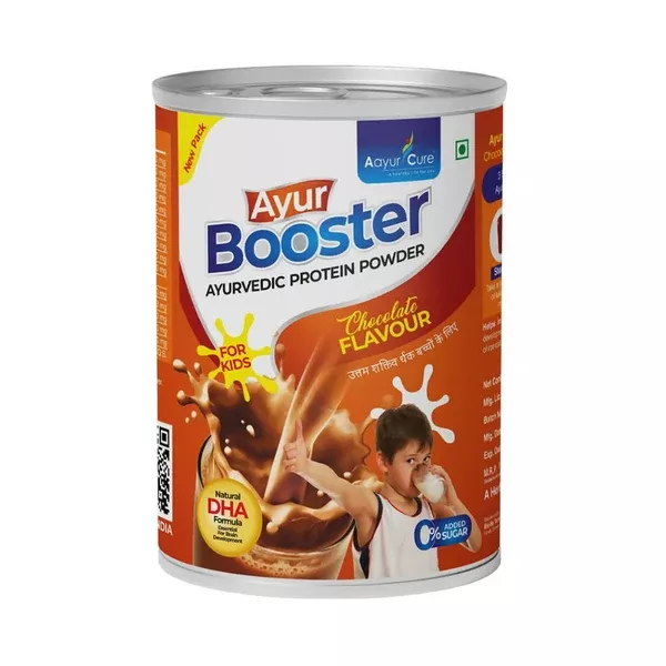Aayur Cure Ayur Booster Protein Powder For Kids - 200 gm - Chocolate