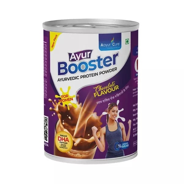 Aayur Cure Ayur Booster Protein Powder For Women - 200 gm - Chocolate