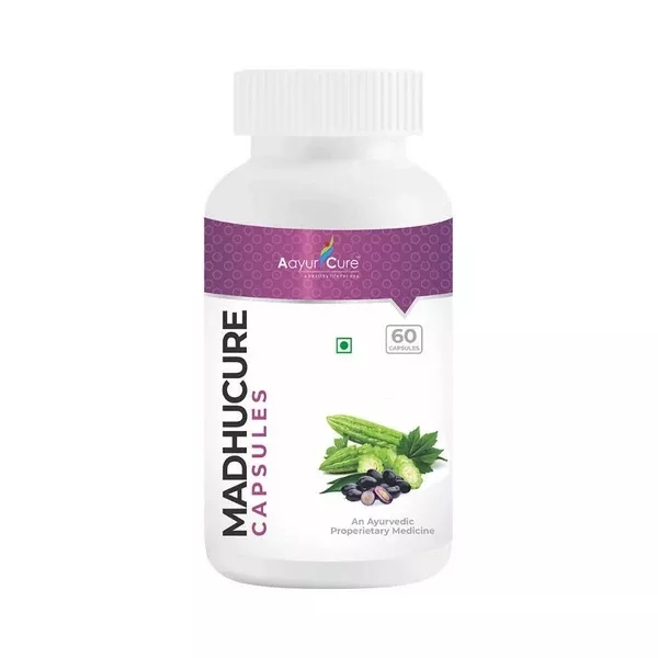 Aayur Cure Madhucure Capsules - 60 caps