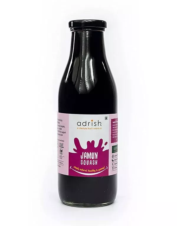 Adrish Natural Jamun Squash - 500 ml