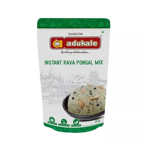 Adukale Instant Rava Pongal Mix - 250 gm