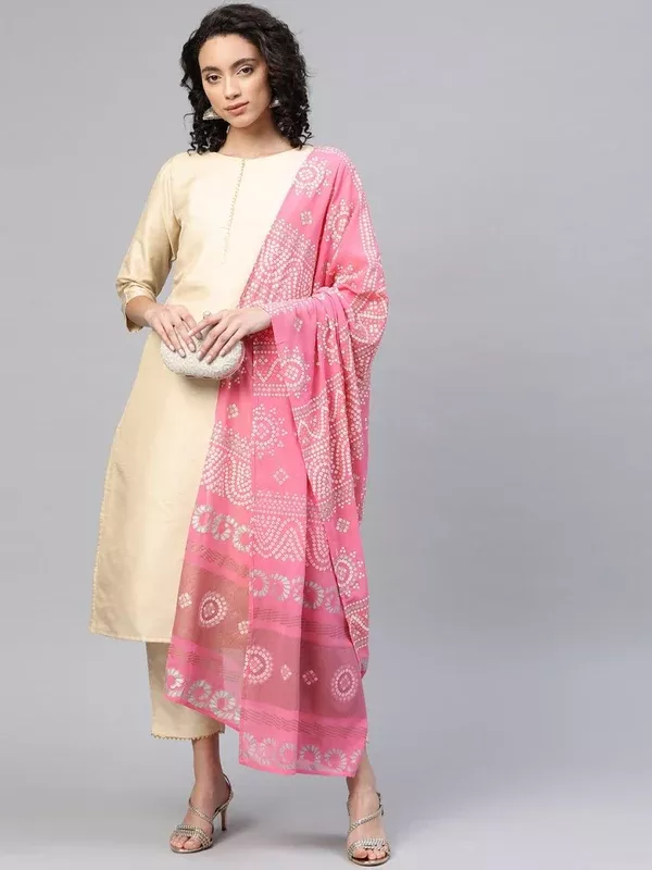 Ahalyaa Beautiful Poly Silk Kurta Pant With Dupatta Set - XS