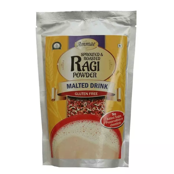 Ammae Sprouted and Roasted Ragi Powder Instant Mix - 300 gm