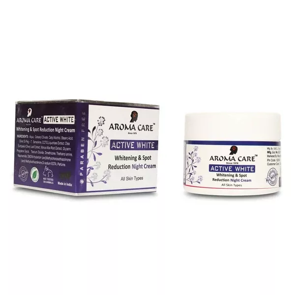 Aroma Care Active White Whitening & Spot Reduction Night Cream - 50 gm