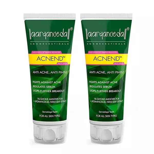 Aryanveda Anti Acnend Face Wash - 60 ml - Pack of 2
