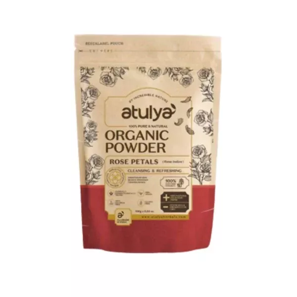 Atulya Natural Rose Petals Organic Powder - 100 gm