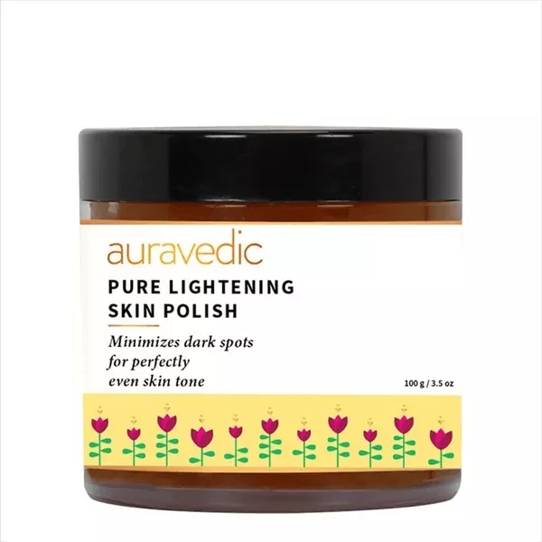 Auravedic Pure Lightening Skin Polish Anti-Tan Scrub - 100 gm