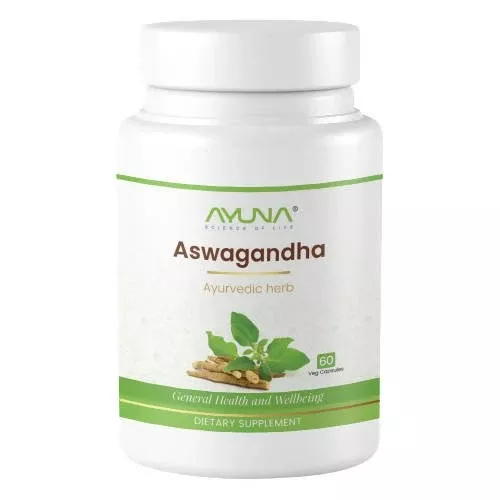 Ayuna Aswagandha Veg Capsules - 60 Capsules