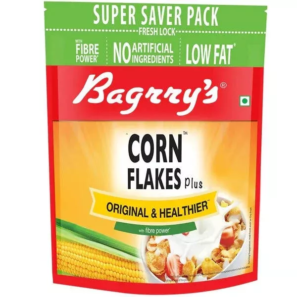 Bagrry's Corn Flakes Plus - Original and Healthier - 1 kg