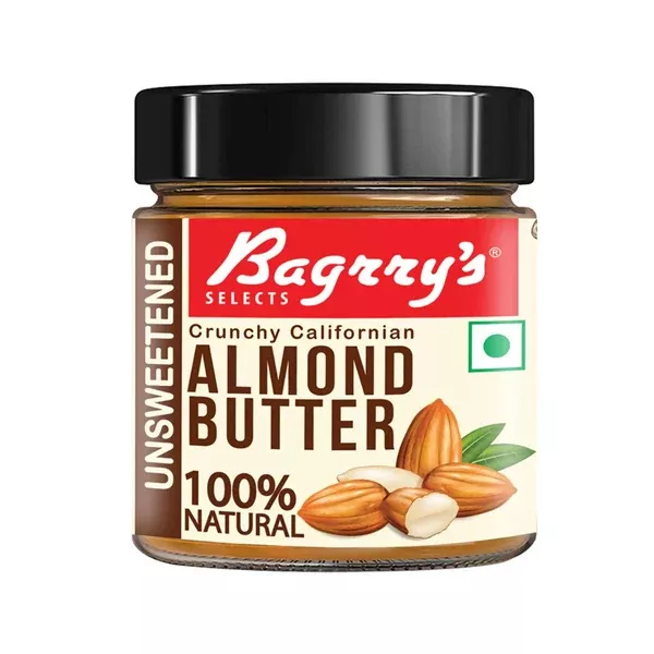 Bagrry's Natural Almond Butter - 200 gm