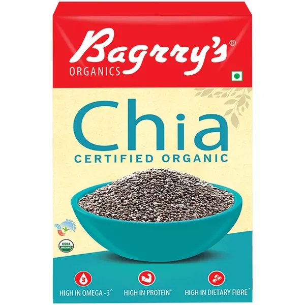 Bagrry's Organic Chia Seeds - 150 gm