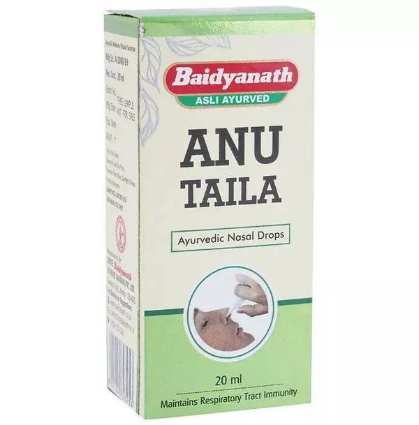 Baidyanath Jhansi Anu Taila Ayurvedic Nasal Drops - 20 ml