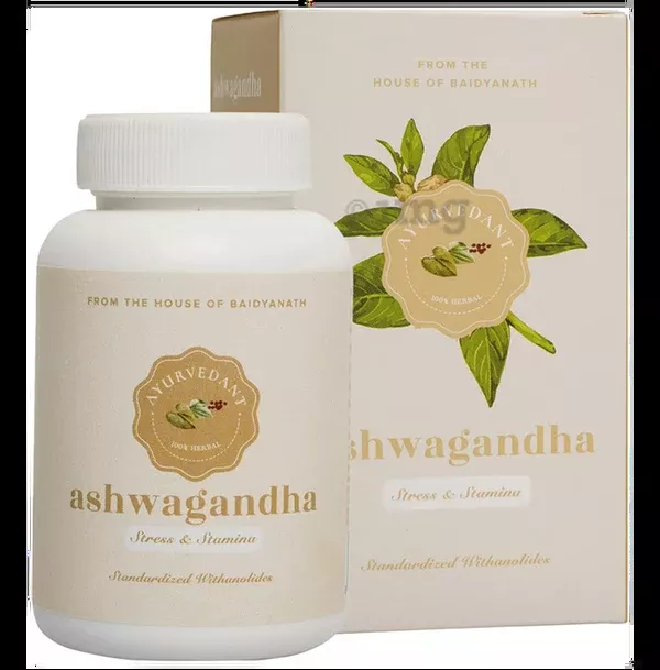 Baidyanath Jhansi Ayuvedant Ashwagandha Tablets - 60 tabs