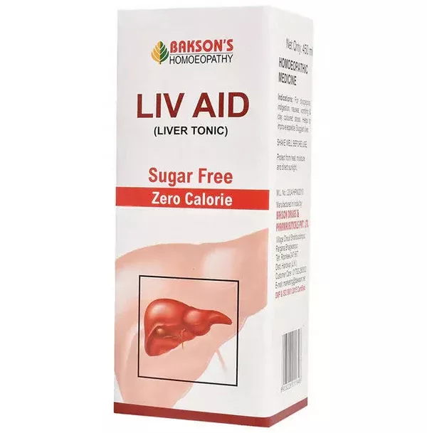Bakson's Homeopathy Liv Aid Liver Tonic Sugar Free - 115 ml