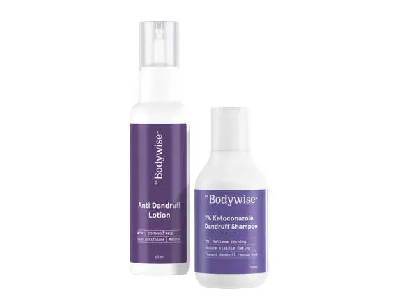 BeBodywise 1% Ketoconazole Dandruff Shampoo and Anti Dandruff Lotion - Combo