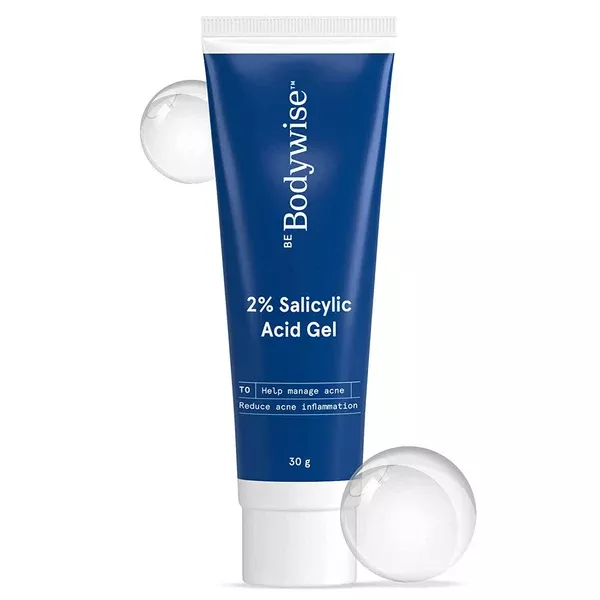 BeBodywise 2% Salicylic Acid Gel for Reduces Acne Breakouts & Spots - 30 gm