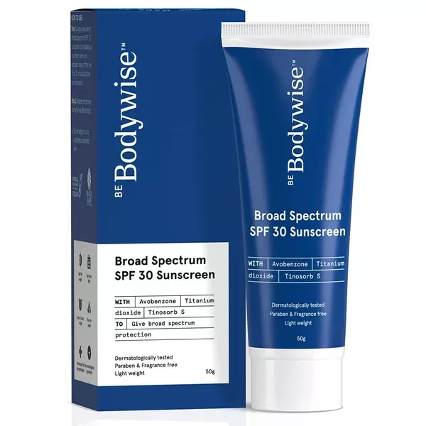 BeBodywise Broad Spectrum SPF 30 Sunscreen Cream - 50 gm