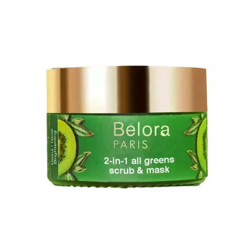Belora Paris 2 in 1 All Greens Scrub & Mask - 50 gm