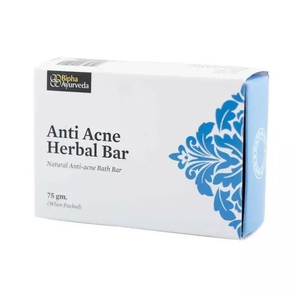 Bipha Ayurveda Anti Acne Herbal Bar - 75 gm