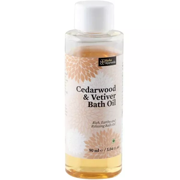 Bipha Ayurveda Cedarwood & Vetiver Bath Oil - 90 ml