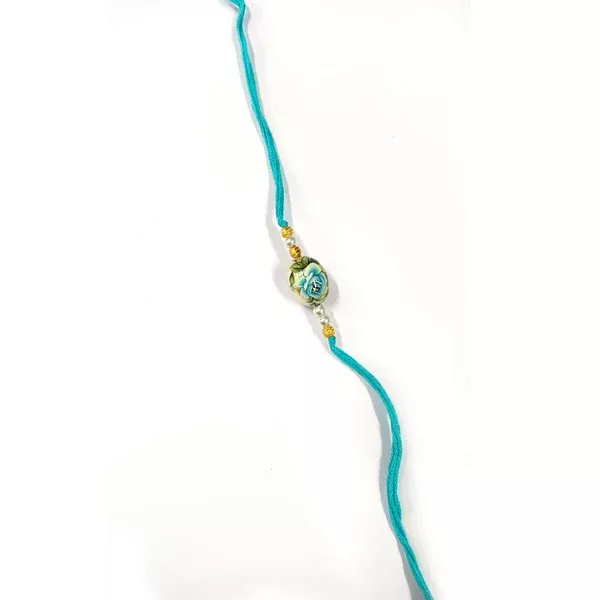 Blue Floral Rakhi