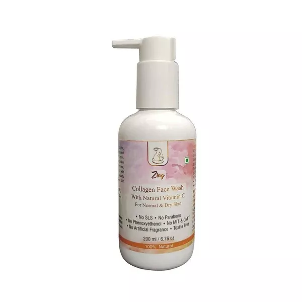 Blush Bunny Organies Zing Collagen Face Wash - 200 ml