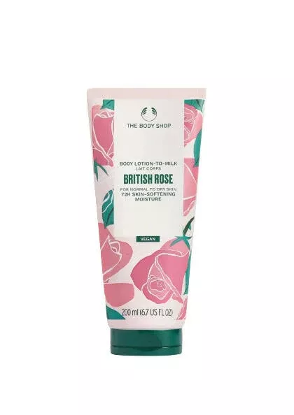 The Body Shop British Rose Lotion-To-Milk - 200 ml