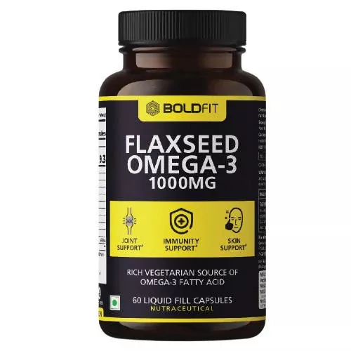 Boldfit Flaxseed Omega-3 1000mg Capsules - 60 caps