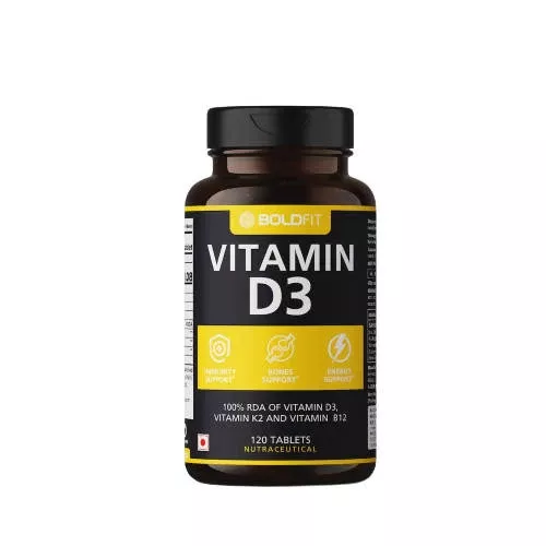 Boldfit Vitamin D3 Tablets - 120 tabs