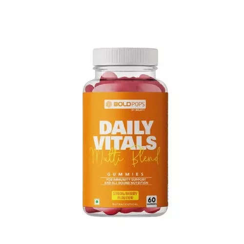 Boldpops Daily Vitals Multi Blend Gummies (Strawberry) - 60 gummies