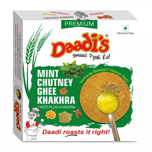 Daadi's Mint Chutney Ghee Khakhra - 200 gm