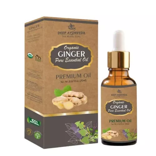 Deep Ayurveda Ginger Pure Essential Oil - 20 ml