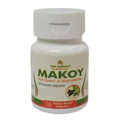 Deep Ayurveda Makoy 500mg Veg Capsules - 30 caps