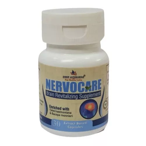 Deep Ayurveda Nervocare 500mg Veg Capsules - 30 caps