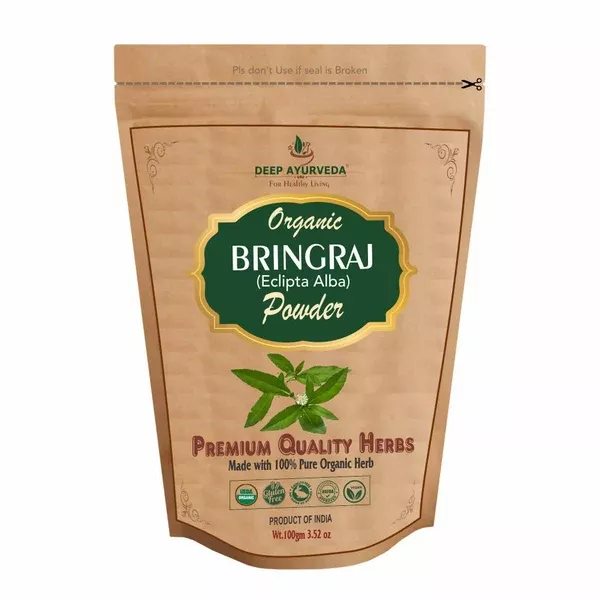 Deep Ayurveda Organic Bhringraj Powder - 100 gm