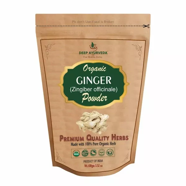 Deep Ayurveda Organic Ginger Powder - 100 gm