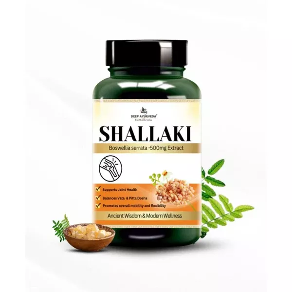 Deep Ayurveda Shallaki 500mg Veg Capsule - 30 caps