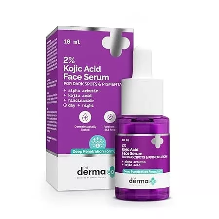 The Derma Co 2% Kojic Acid Face Serum with 1% Alpha Arbutin & Niacinamide - 10 ml