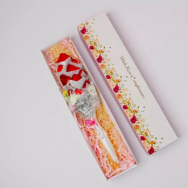 Dibha Ruchoks Valentines Special Square Shape Chocolates Bouquet - 150 gm
