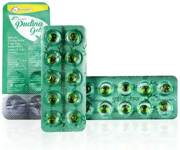 Dr. Morepen Pudina Gels - 20 caps
