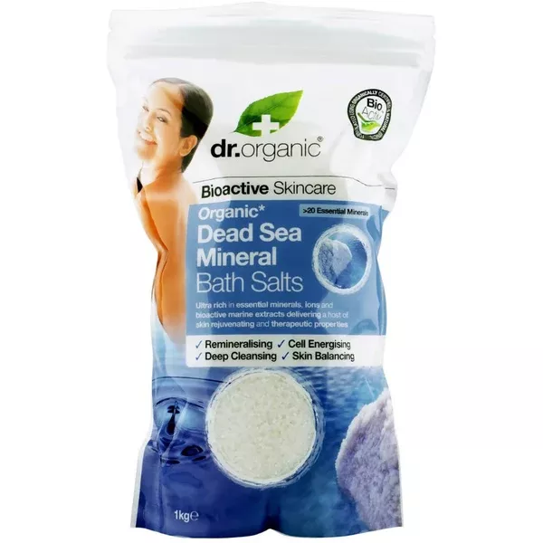 Dr.Organic Dead Sea Mineral Bath Salt - 1 kg