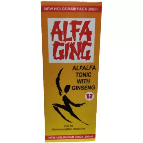 Dr. Wellmans Homeopathy Alfa Ging Alfalfa Tonic with Ginseng - 200 ml